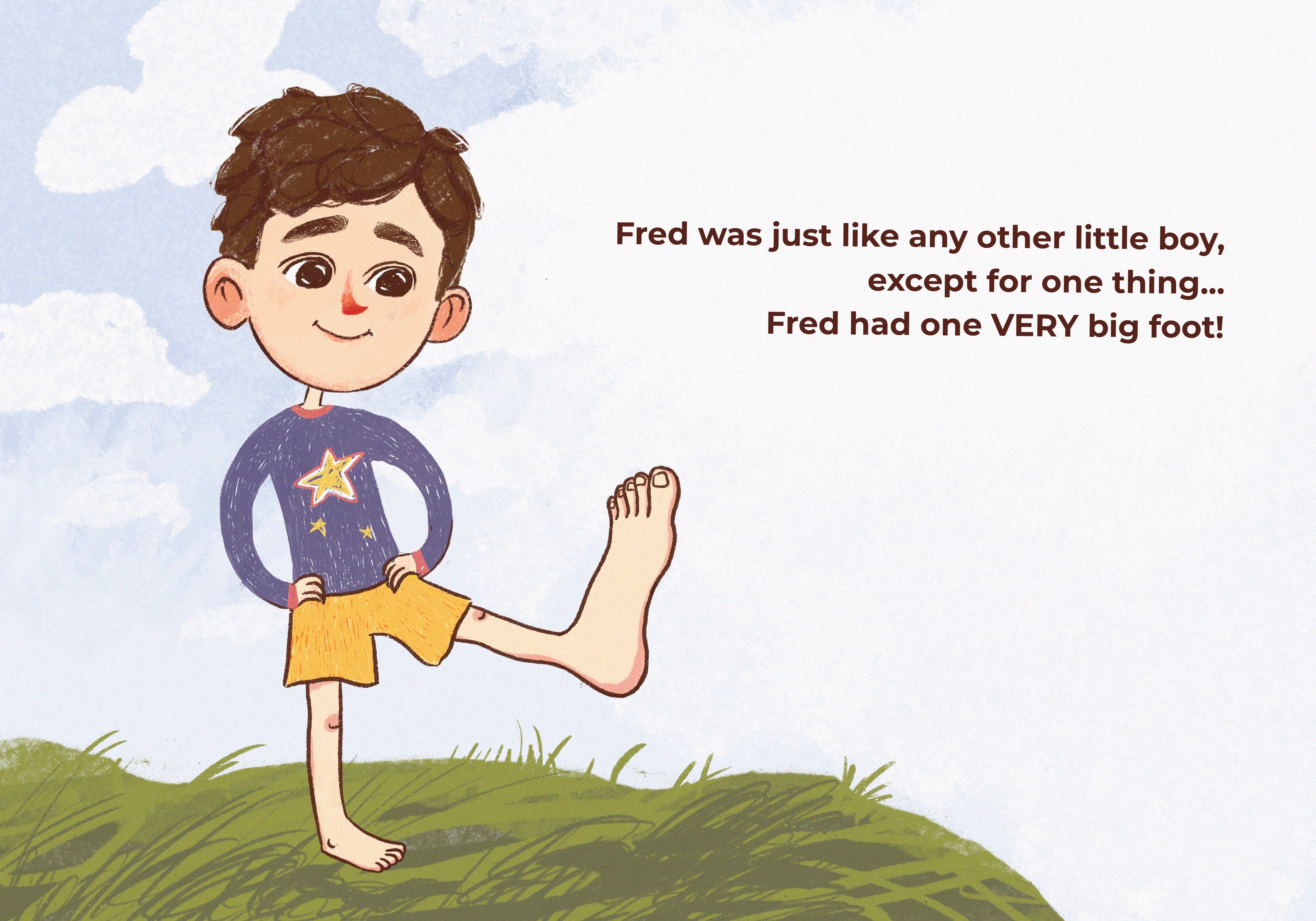 Fred's Big Foot - Children's Book Fred's Big Foot - Children's Book