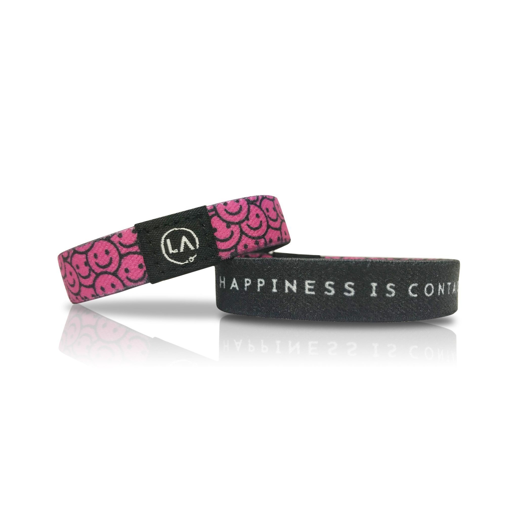 Happiness Is Contagious. Happy Band Pink<p>